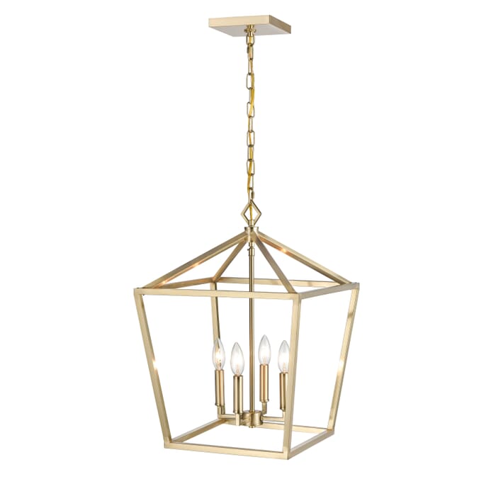 Millennium 4-Light Pendant Light in Modern Gold Millennium 4-Light Pendant Light in Modern Gold