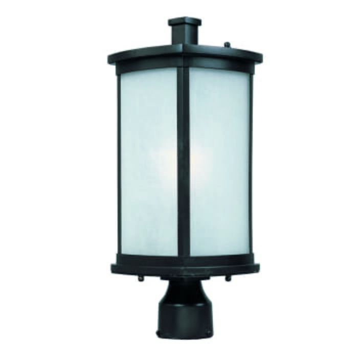 Maxim Lighting Terrace 19.25" Outdoor Frosted Seedy Post Mount in Bronze Maxim Lighting Terrace 19.25" Outdoor Frosted Seedy Post Mount in Bronze