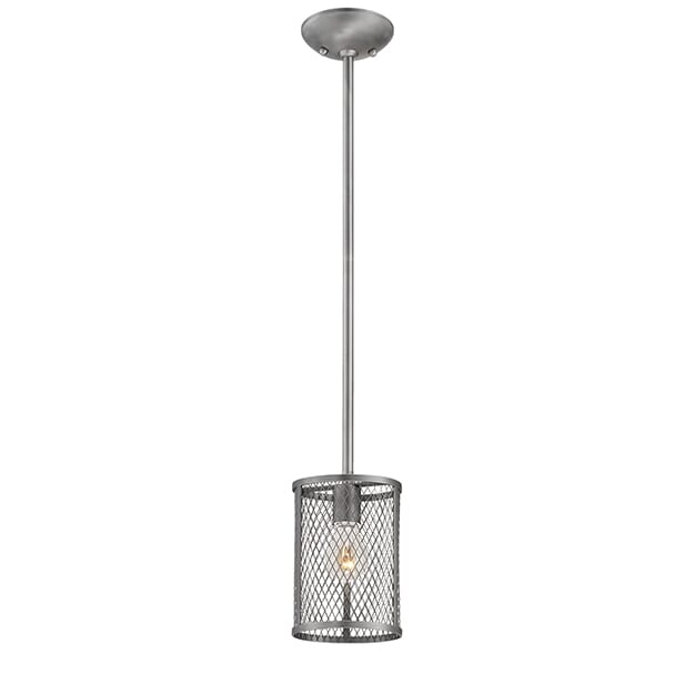 Akron 1-Light Mini-Pendant in Brushed Pewter