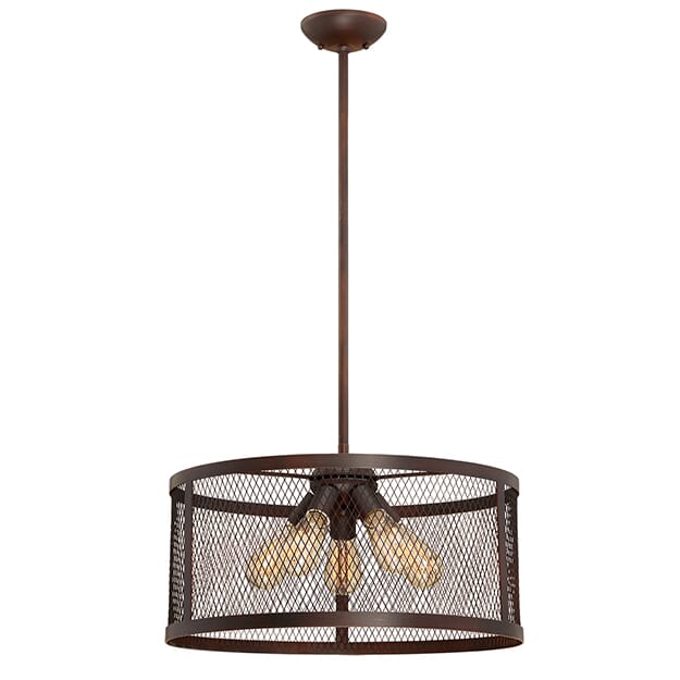 Akron 5-Light Pendant in Rubbed Bronze