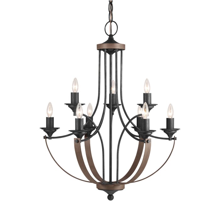 Sea Gull Corbeille 9-Light Chandelier in Stardust Sea Gull Corbeille 9-Light Chandelier in Stardust