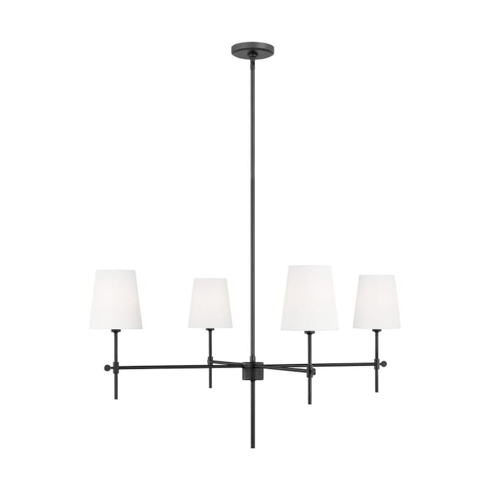 Baker 4-Light Chandelier in Midnight Black Baker 4-Light Chandelier in Midnight Black