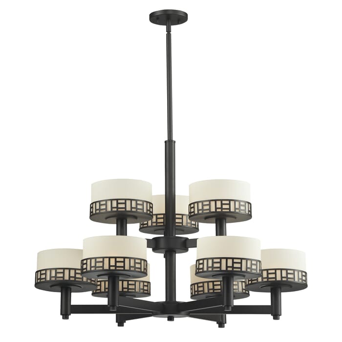 Z-Lite Elea 9-Light Chandelier In Bronze Z-Lite Elea 9-Light Chandelier In Bronze