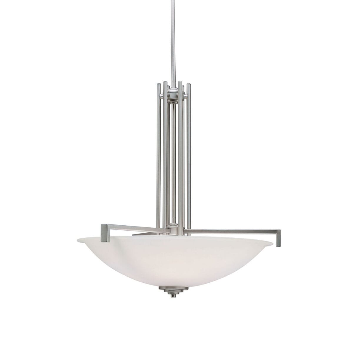 Eileen 4Light Inverted Pendant in Brushed Nickel