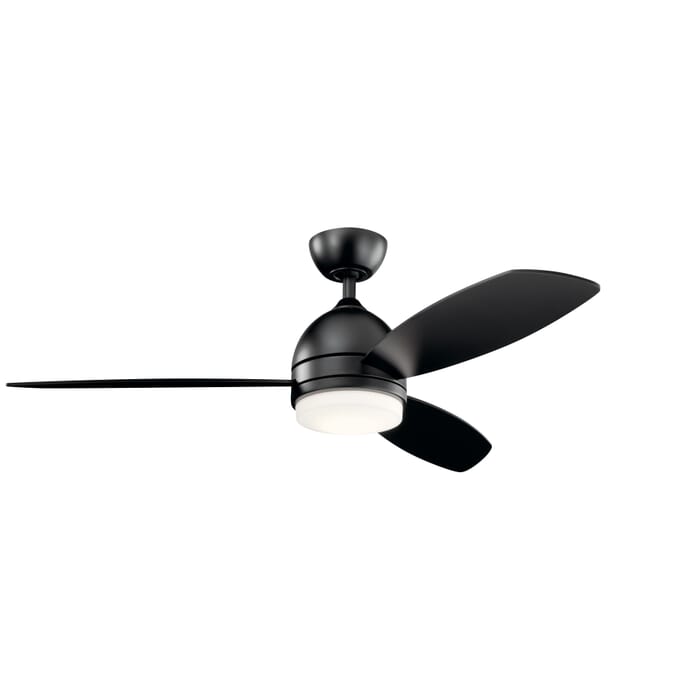 Kichler Lighting Vassar 52" Indoor Ceiling Fan in Satin Black Kichler Lighting Vassar 52" Indoor Ceiling Fan in Satin Black