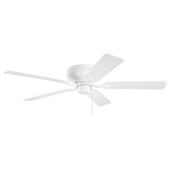 Kichler Lighting Basics Pro Legacy Patio 52" Indoor/Outdoor Flush Mount Ceiling Fan in White