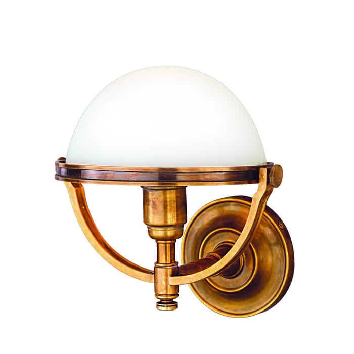 Hudson Valley Stratford Wall Sconce in Aged Brass Hudson Valley Stratford Wall Sconce in Aged Brass