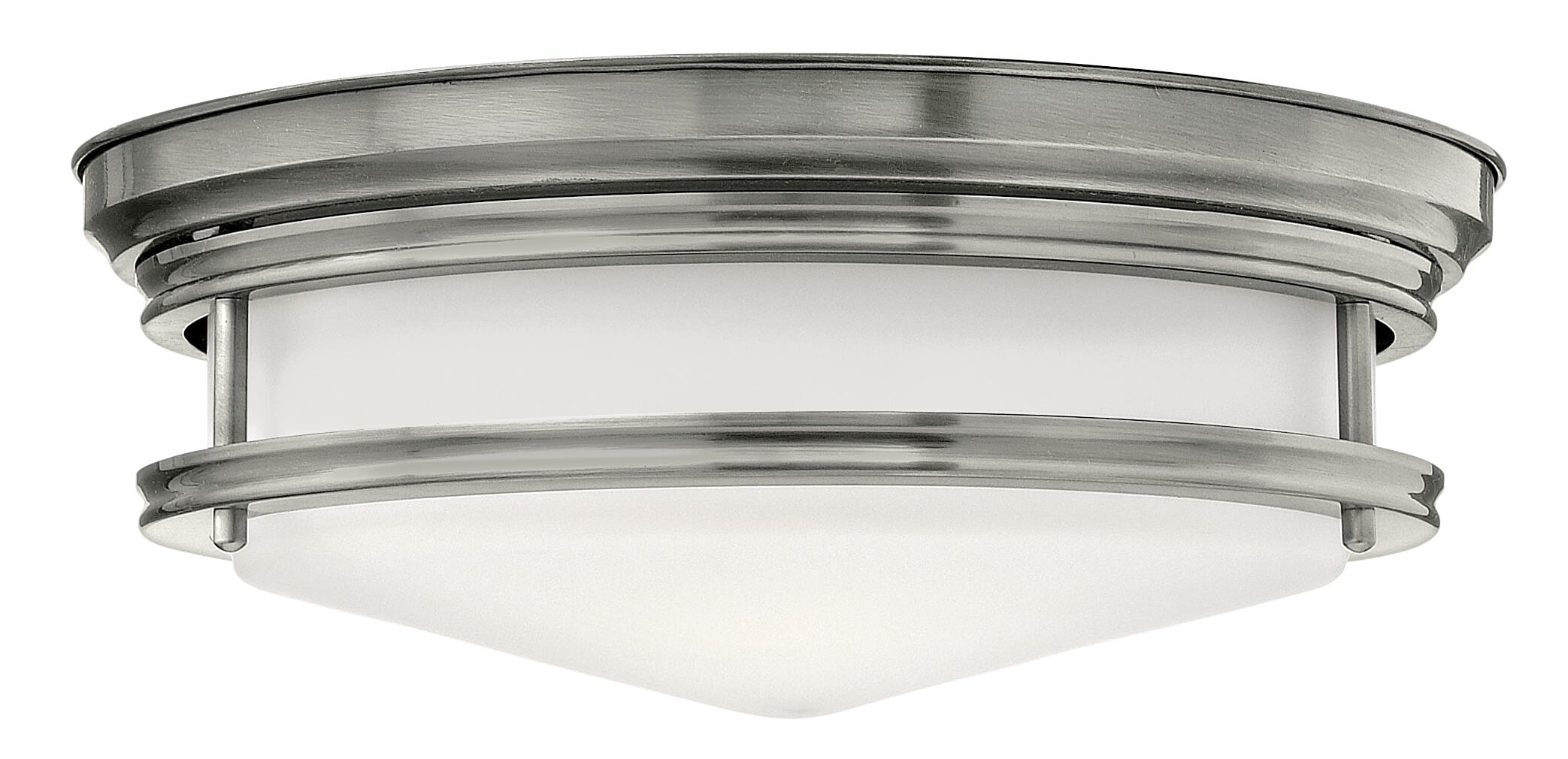 Antique Nickel LED Flush Mount from the Hadley Collection