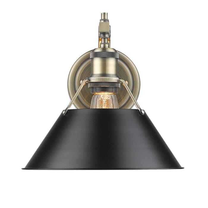 Golden Orwell 10" Wall Sconce in Aged Brass Golden Orwell 10" Wall Sconce in Aged Brass