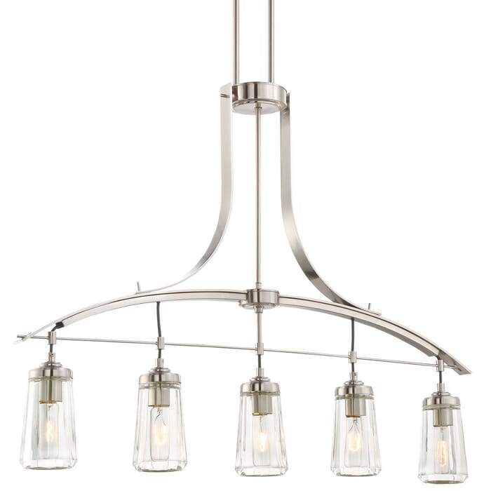 Minka Lavery Poleis 5-Light Pendant Light in Brushed Nickel Minka Lavery Poleis 5-Light Pendant Light in Brushed Nickel