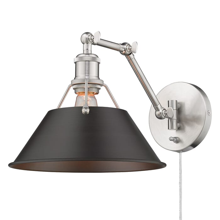 Golden Orwell Wall Sconce in Pewter Golden Orwell Wall Sconce in Pewter