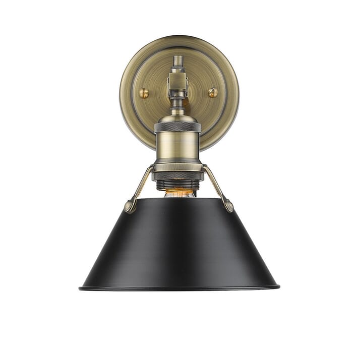 Golden Orwell 8" Bathroom Vanity Light in Aged Brass Golden Orwell 8" Bathroom Vanity Light in Aged Brass