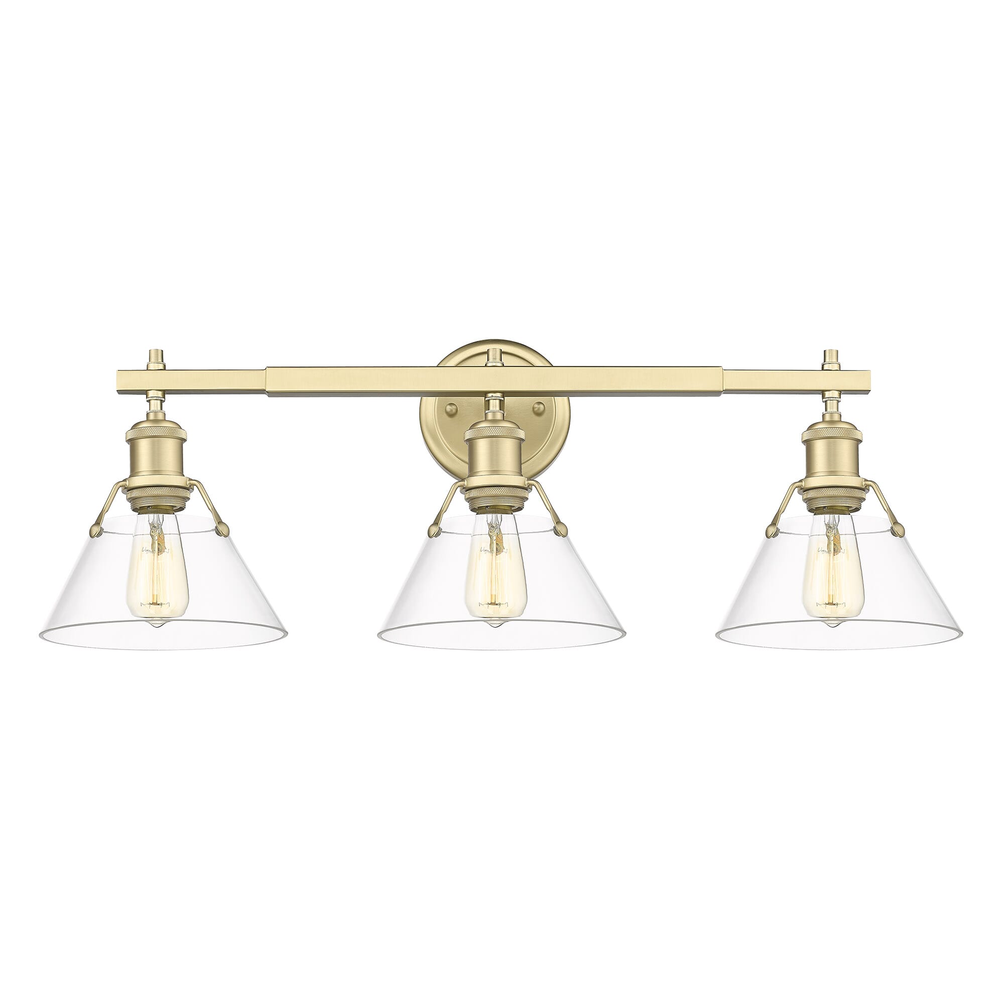 Golden Orwell 3-Light Bathroom Vanity Light in Brushed Champagne Bronze