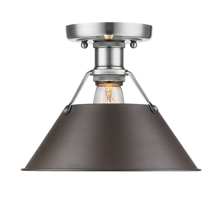 Golden Orwell 10" Ceiling Light in Pewter Golden Orwell 10" Ceiling Light in Pewter