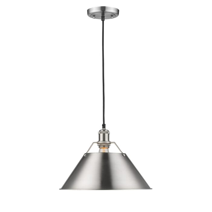 Golden Orwell 10" Pendant Light in Pewter Golden Orwell 10" Pendant Light in Pewter