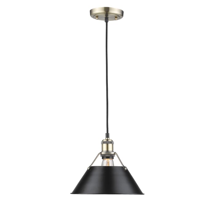 Golden Orwell 9" Pendant Light in Aged Brass Golden Orwell 9" Pendant Light in Aged Brass