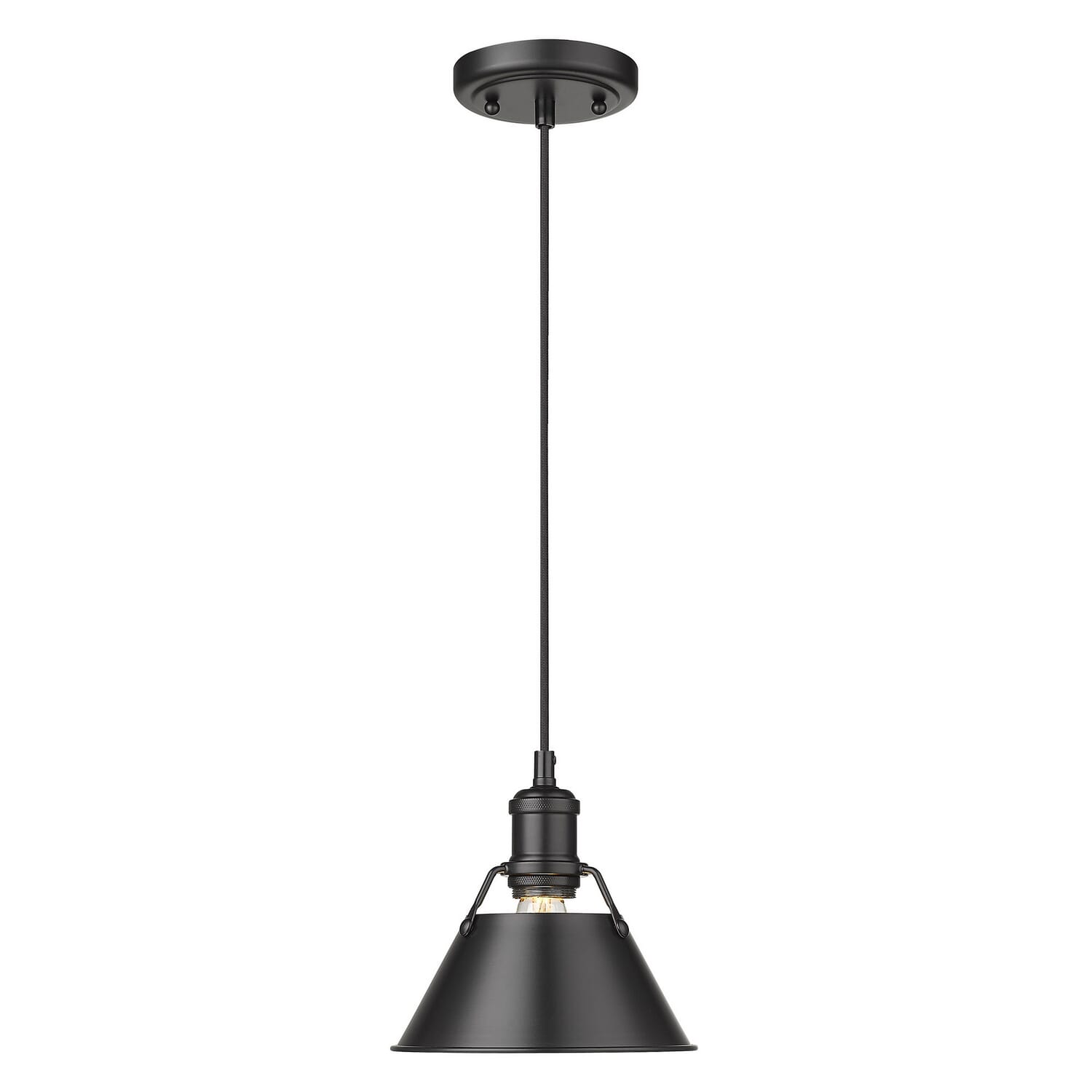 Orwell 1-Light Pendant in Matte Black