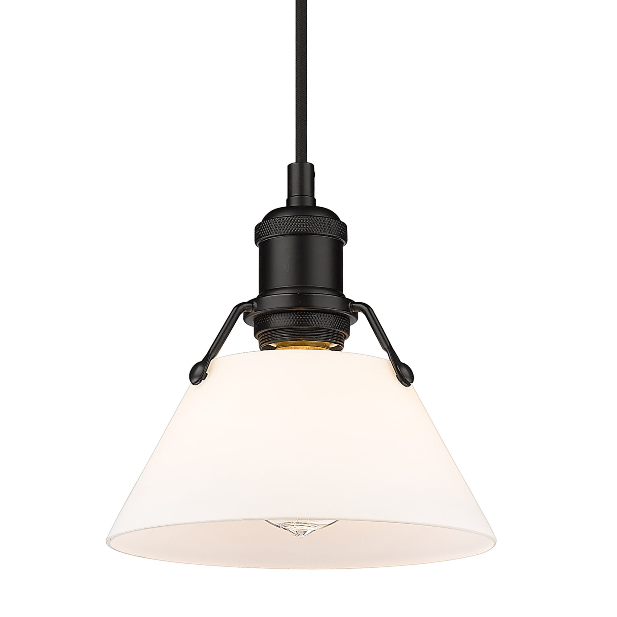 Orwell 1-Light Pendant in Matte Black