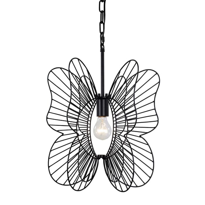 Varaluz Monarch Mini Pendant in Black Varaluz Monarch Mini Pendant in Black