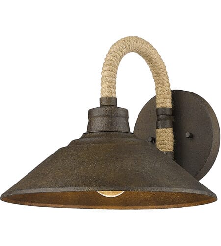 Golden Journey Wall Sconce in Dark Rust