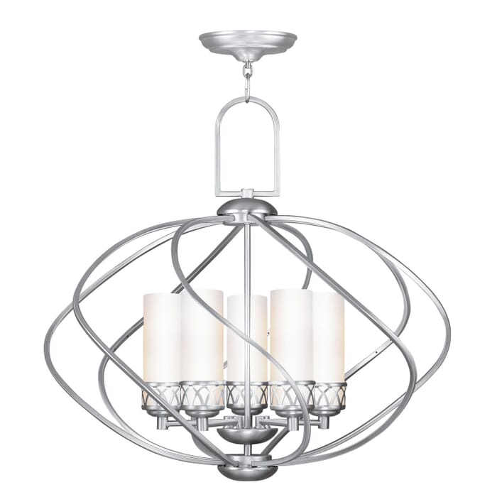 Westfield 5-Light Chandelier in Brushed Nickel Westfield 5-Light Chandelier in Brushed Nickel