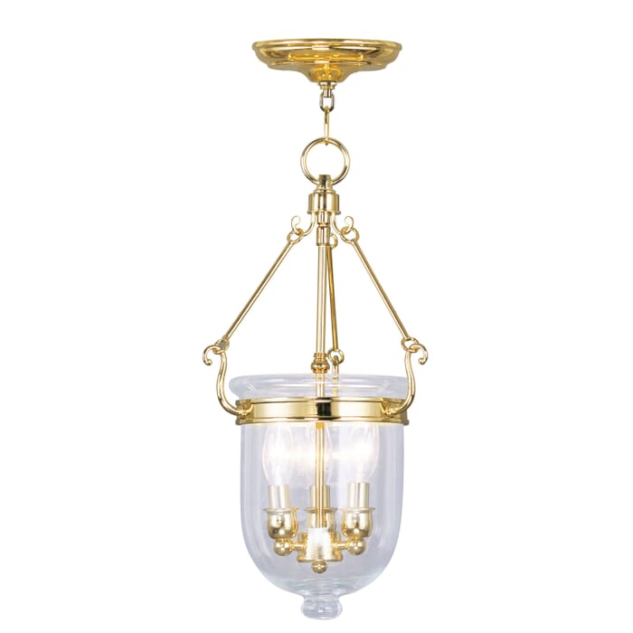 Jefferson 3-Light Pendant in Polished Brass Jefferson 3-Light Pendant in Polished Brass