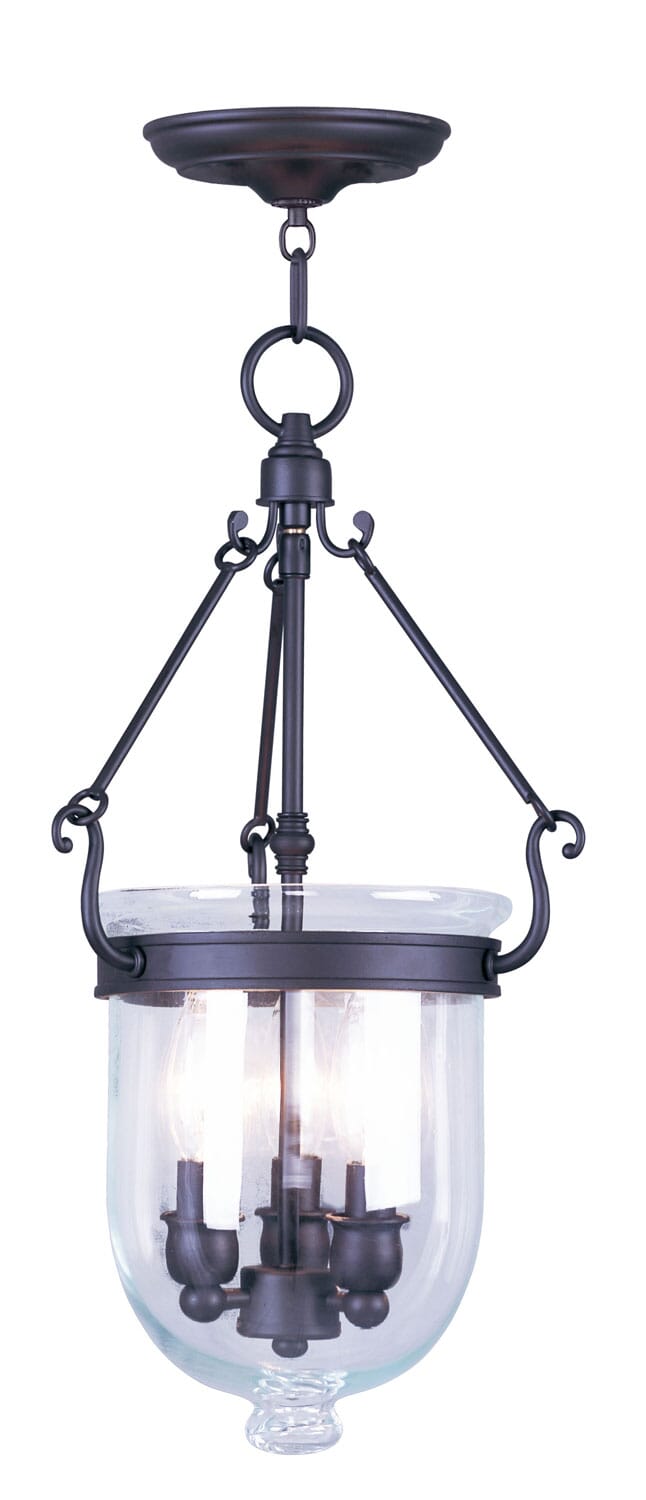 Jefferson 3-Light Pendant in Bronze