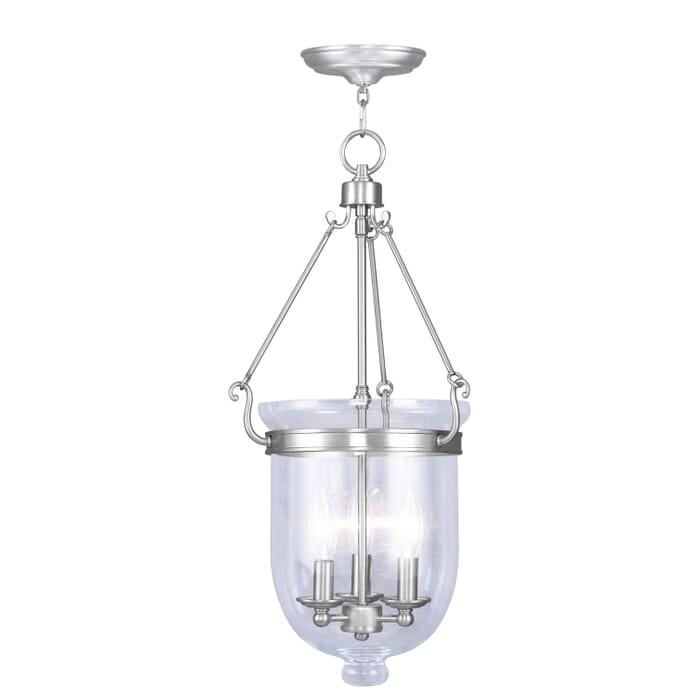 Jefferson 3-Light Pendant in Brushed Nickel Jefferson 3-Light Pendant in Brushed Nickel