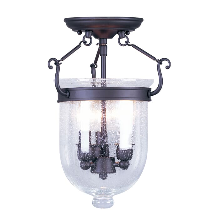 Jefferson 3-Light Ceiling Mount in Bronze Jefferson 3-Light Ceiling Mount in Bronze