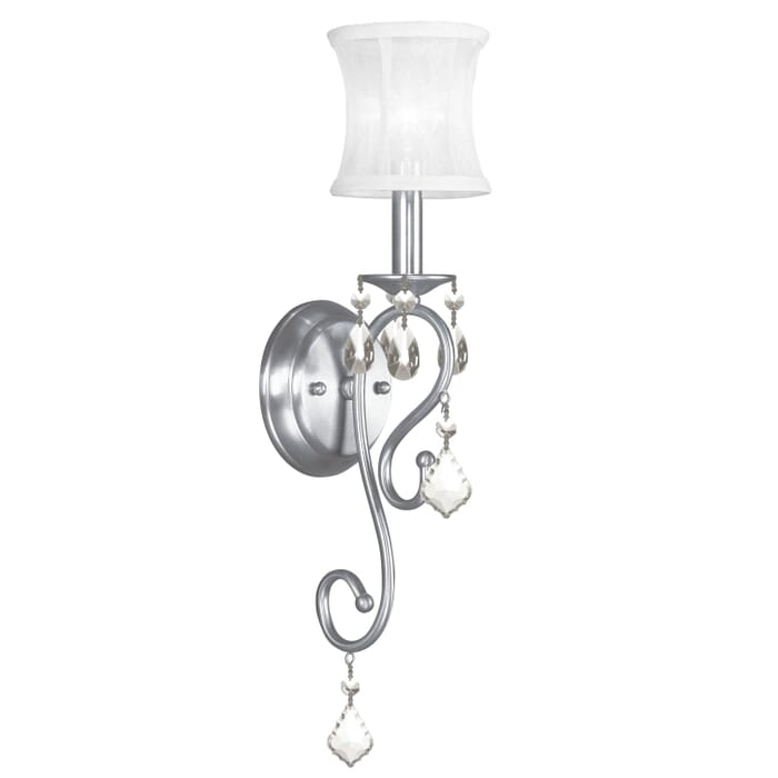 Newcastle 1-Light Wall Sconce in Brushed Nickel Newcastle 1-Light Wall Sconce in Brushed Nickel