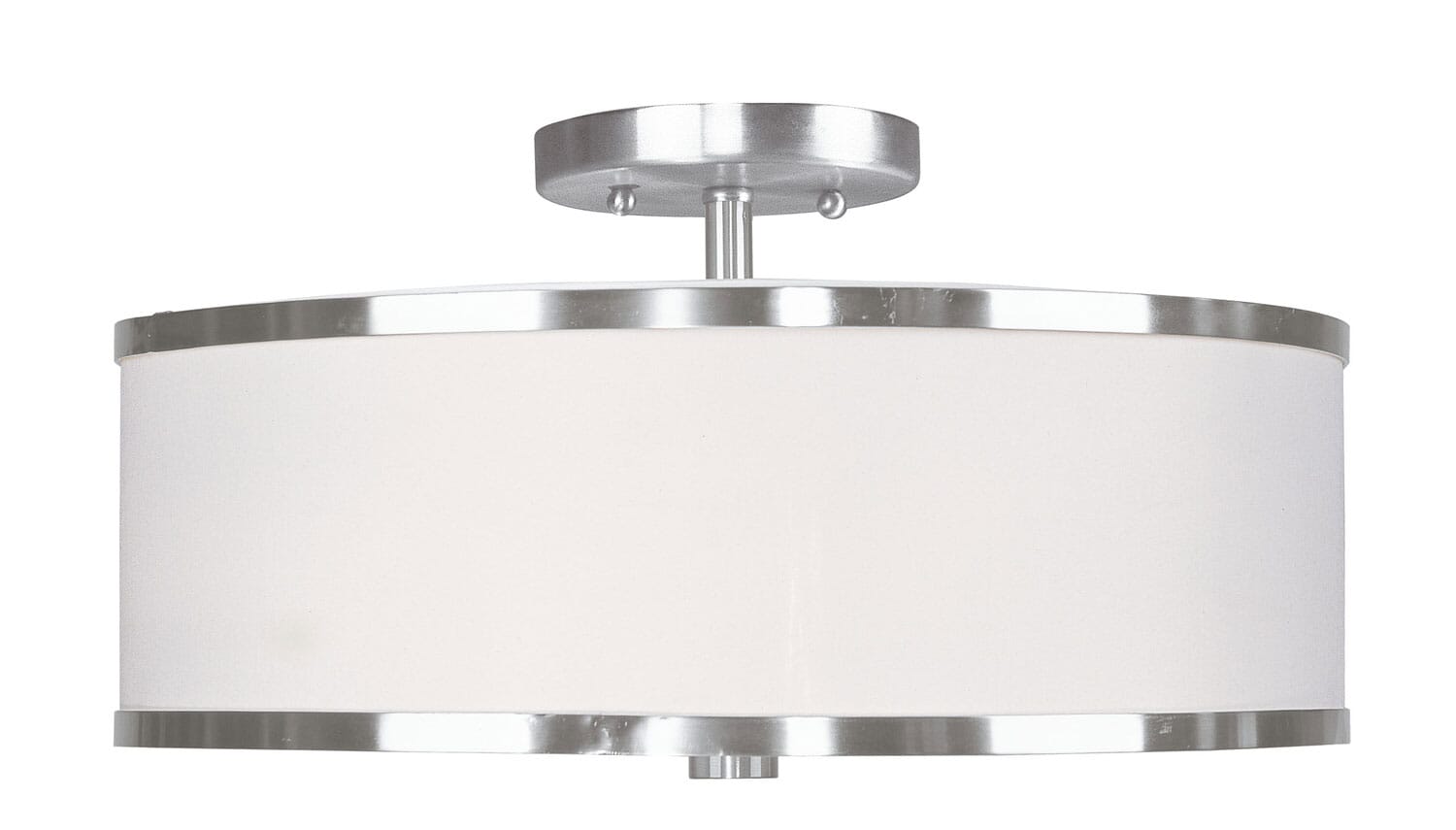 Park Ridge 3-Light Ceiling Mount in Brushed Nickel