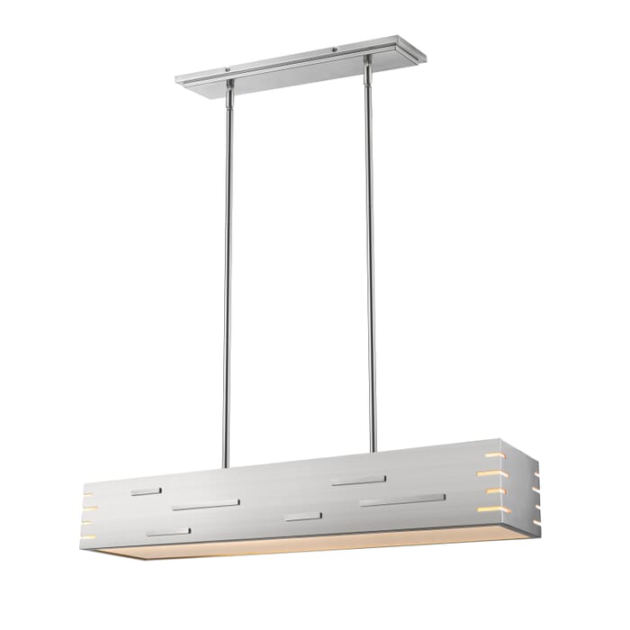 Z-Lite Loek 1-Light Chandelier In Brushed Nickel Z-Lite Loek 1-Light Chandelier In Brushed Nickel