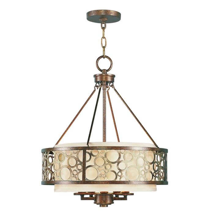 Avalon 5-Light Chandelier in Hand Applied Palacial Bronze w with Gildeds Avalon 5-Light Chandelier in Hand Applied Palacial Bronze w with Gildeds