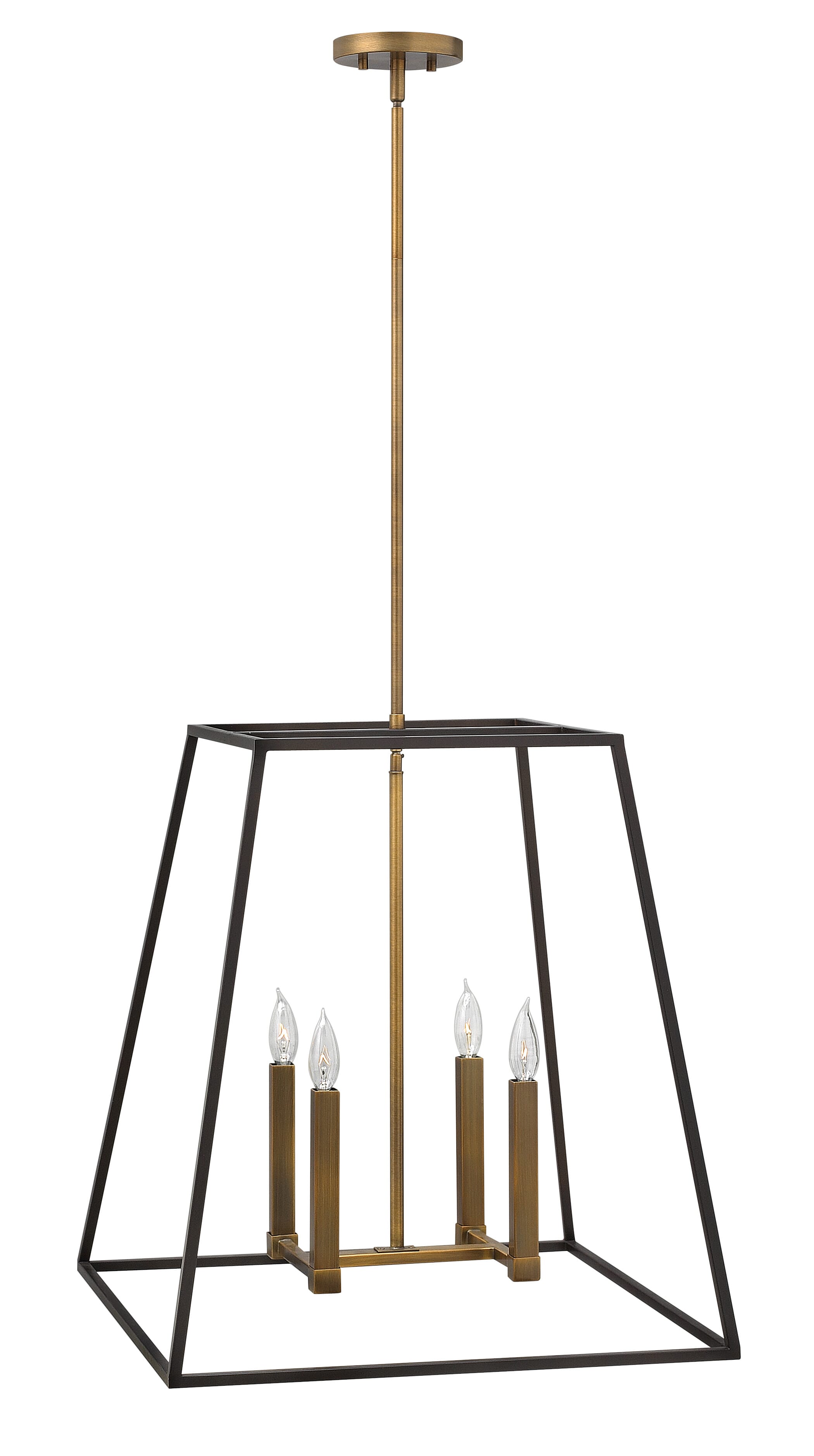 Bronze LED Pendant from the Fulton Collection
