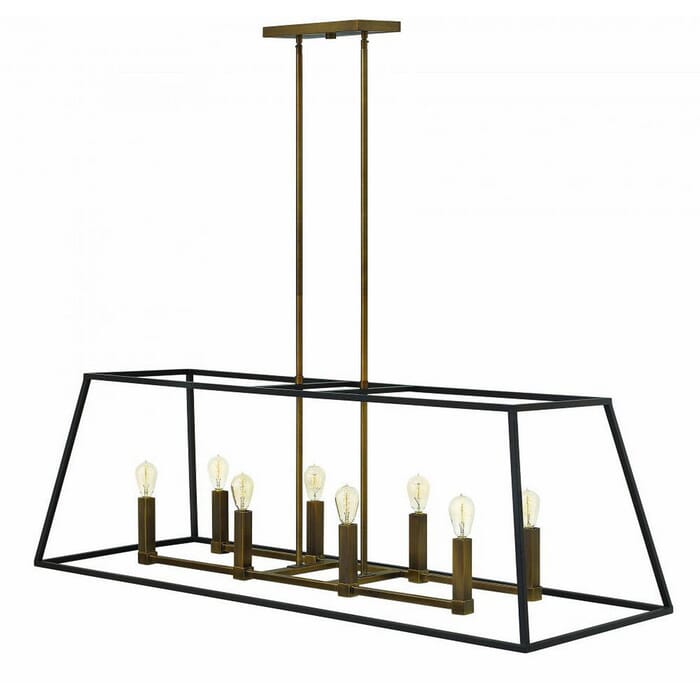 Hinkley Fulton 8-Light Linear Pendant in Bronze Hinkley Fulton 8-Light Linear Pendant in Bronze