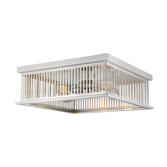 Z-Lite Camellia 4-Light Flush Mount Ceiling Light In Brushed Nickel Z-Lite Camellia 4-Light Flush Mount Ceiling Light In Brushed Nickel