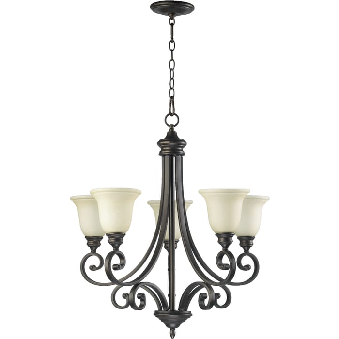 Five Light Chandelier by Quorum Five Light Chandelier by Quorum