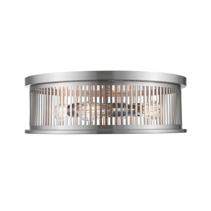 Z-Lite Camellia 4-Light Flush Mount Ceiling Light In Brushed Nickel Z-Lite Camellia 4-Light Flush Mount Ceiling Light In Brushed Nickel