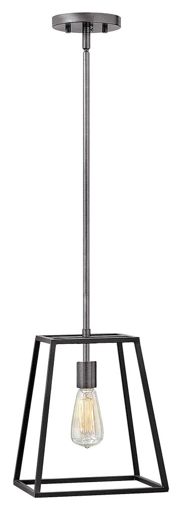 Aged Zinc LED Pendant from the Fulton Collection