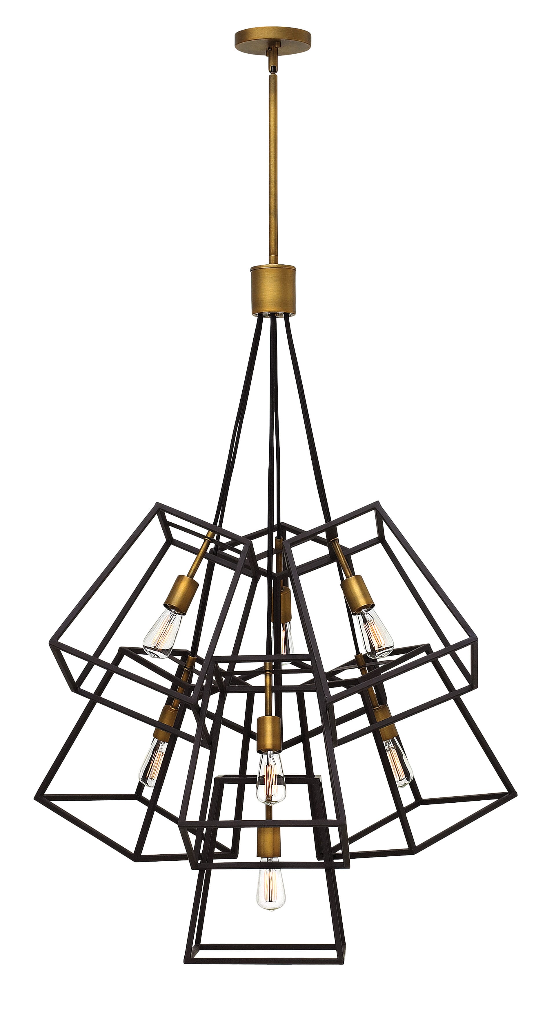 Bronze LED Foyer Pendant from the Fulton Collection