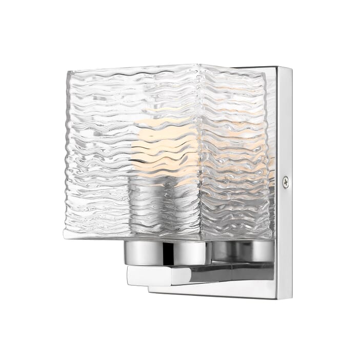 Z-Lite Barrett 1-Light Bathroom Vanity Light In Chrome Z-Lite Barrett 1-Light Bathroom Vanity Light In Chrome
