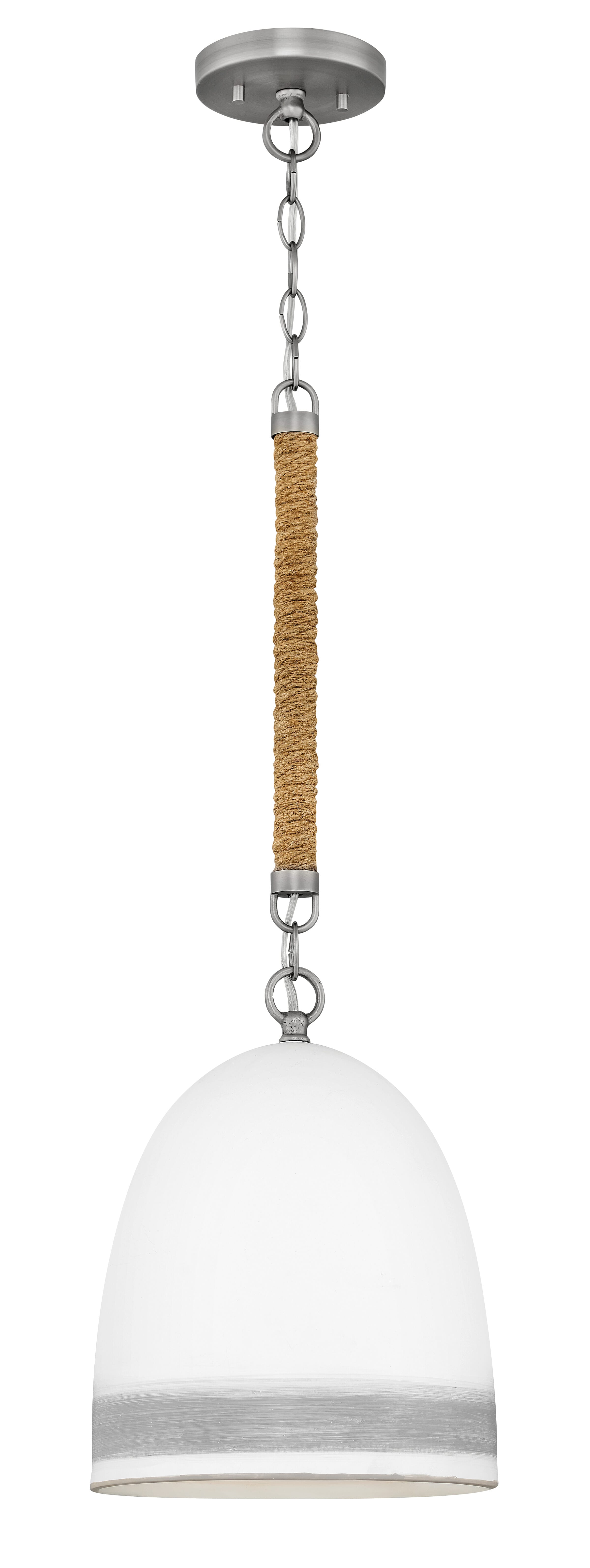 Antique Nickel LED Pendant from the Nash Collection