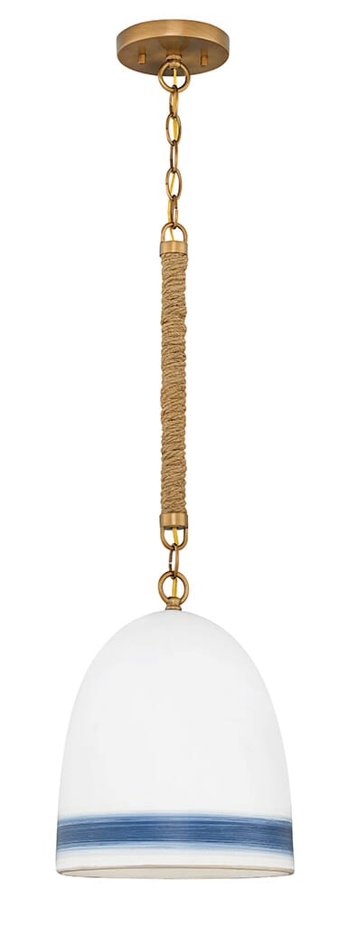 Heirloom Brass LED Pendant from the Nash Collection LightsOnline