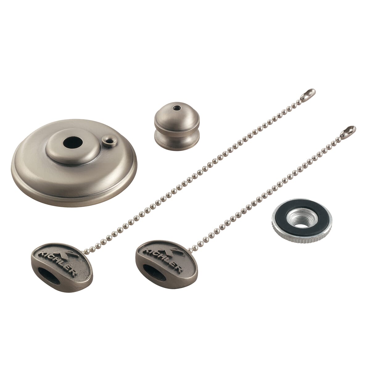 Kichler Lighting Fan Accessory Ceiling Fan Finial Kit in Brushed Stainless Steel