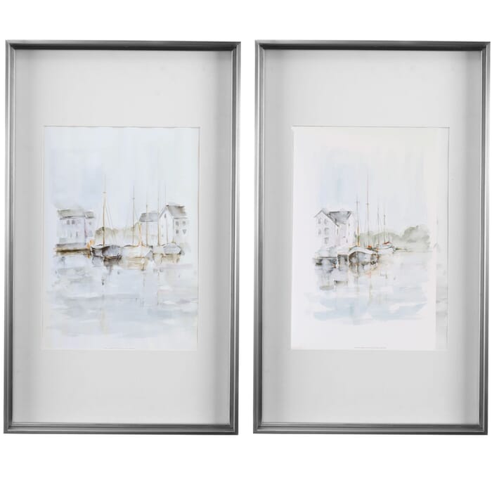 Uttermost New England Port Framed Prints, Set Of 2 by Grace Feyock Uttermost New England Port Framed Prints, Set Of 2 by Grace Feyock