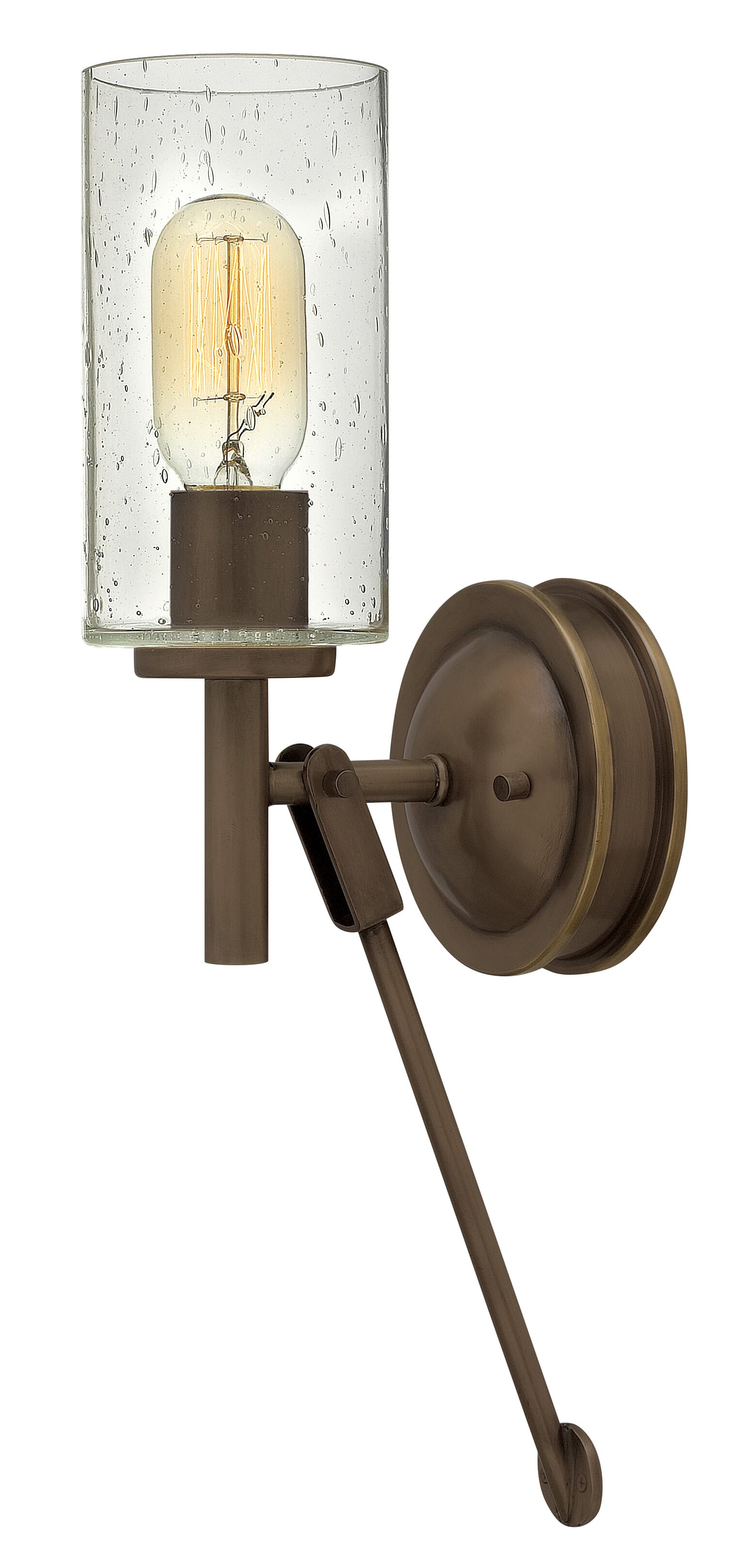 Collier 1-Light Wall Sconce In Light Oiled Bronze