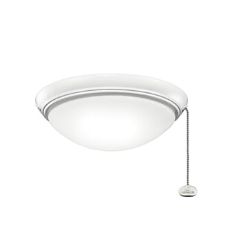 Kichler Lighting Accessories Low Profile LED Ceiling Fan Light Kit in Matte White