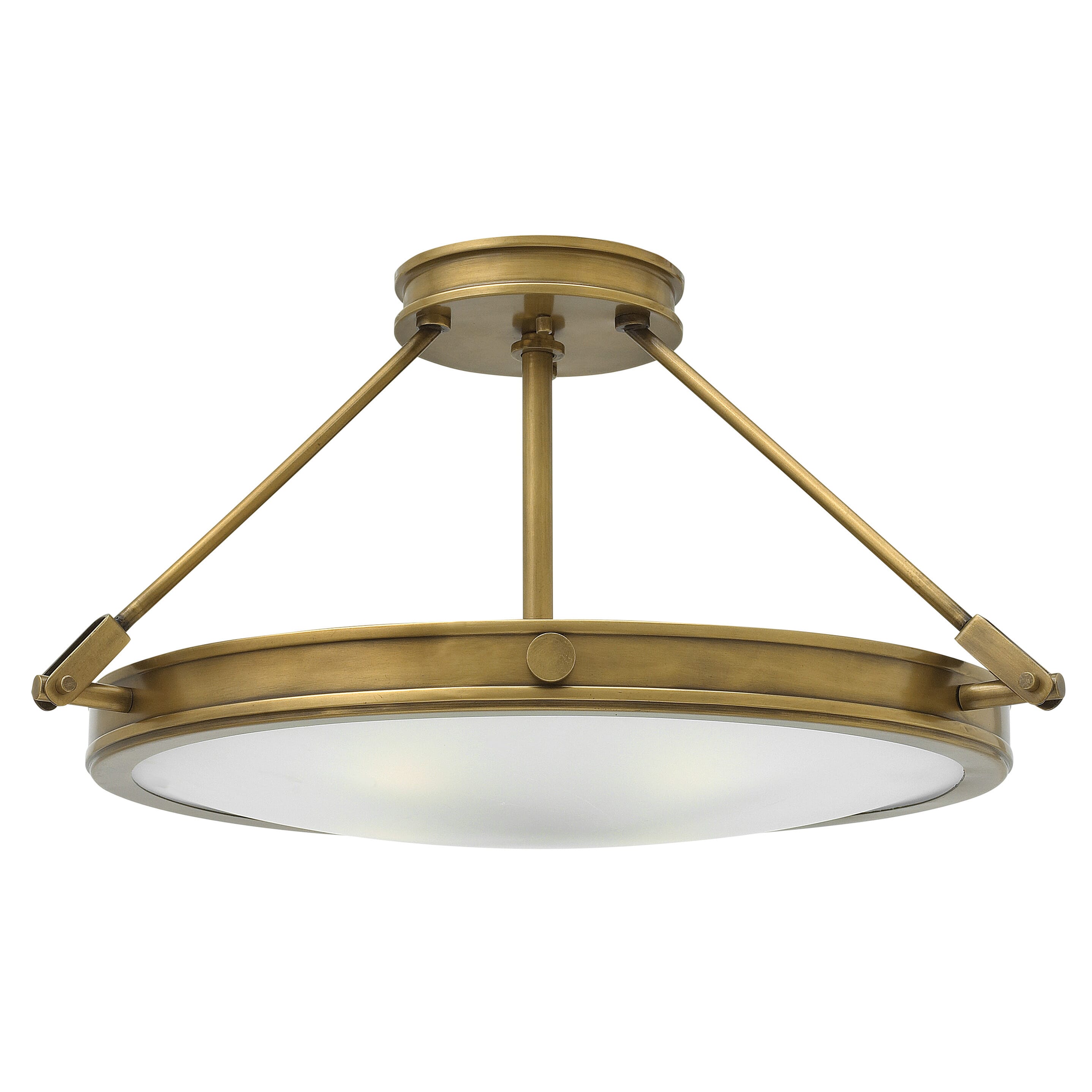 Heritage Brass LED Semi-Flush Mount from the Collier Collection