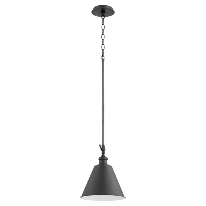 Quorum 10" Pendant Light in Noir Quorum 10" Pendant Light in Noir