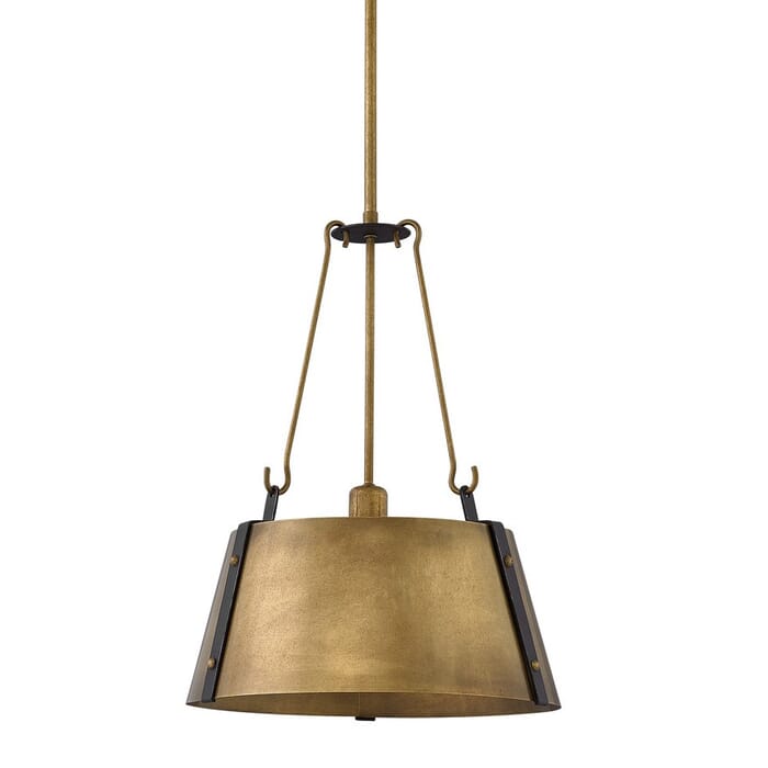 Hinkley Cartwright Medium Pendant Light in Rustic Brass Hinkley Cartwright Medium Pendant Light in Rustic Brass